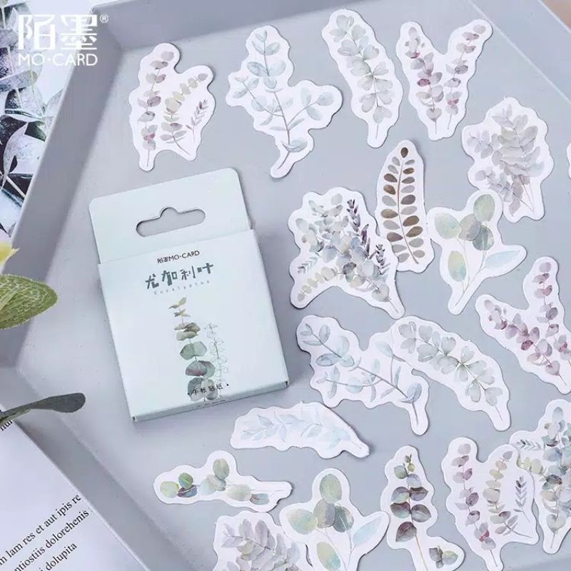 

Stiker daun Stiker tanaman plant leaf stiker lucu cute kawaii scrapbook kpop Plant Sticker