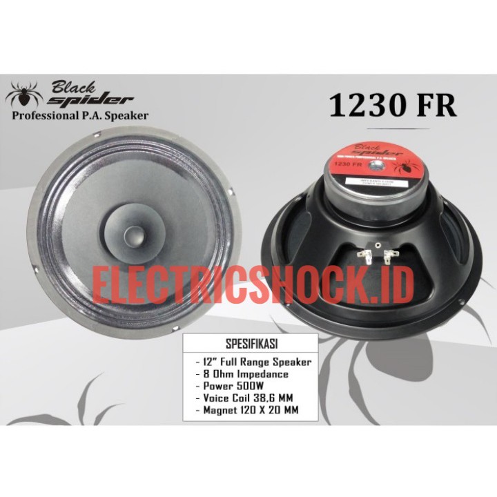 SPEAKER BLACK SPIDER 1230 FR 500WATT 12 INCH