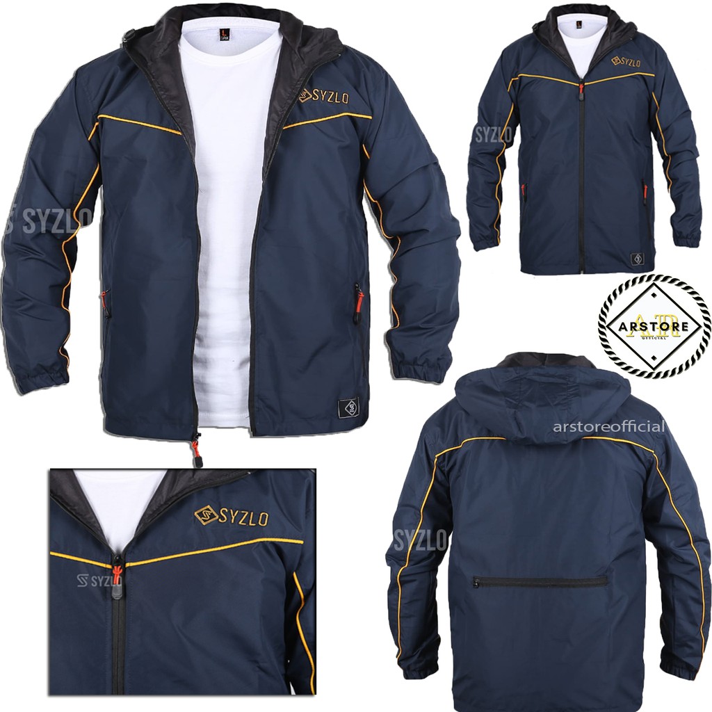 JAKET WINDBREAKER TASLAN ORIGINAL SYZLO [BISA JADI KANTONG/TAS]