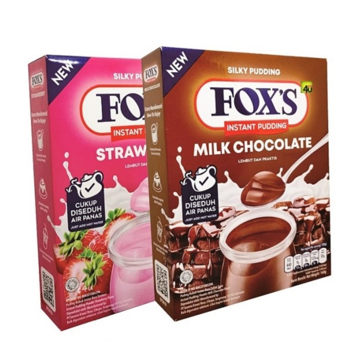 

FOX'S Instant Pudding Milk Chocolate & Strawberry Box 160gr