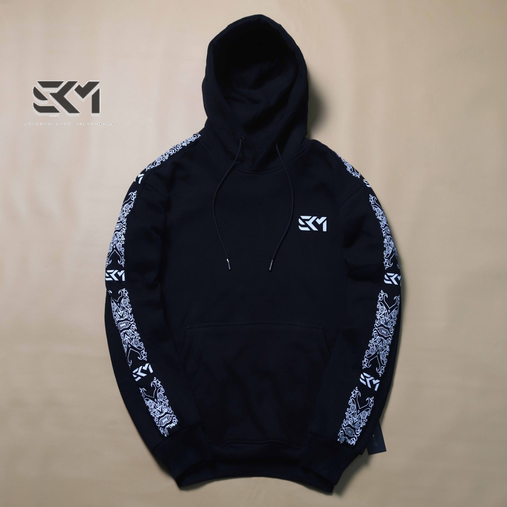 Jaket SKM Sweater Distro Shikat Miring Taped Batik Hoodie