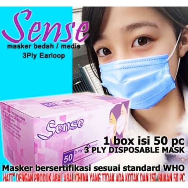 Masker medis sensi box 50 pcs