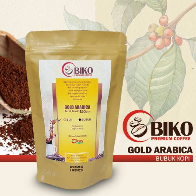 

Kopi bubuk BIKO Gold Arabica