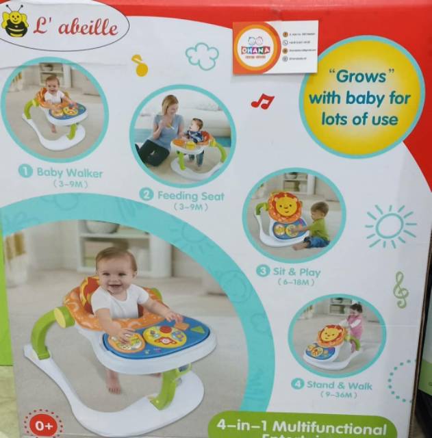 4 in 1 multifunctional baby walker