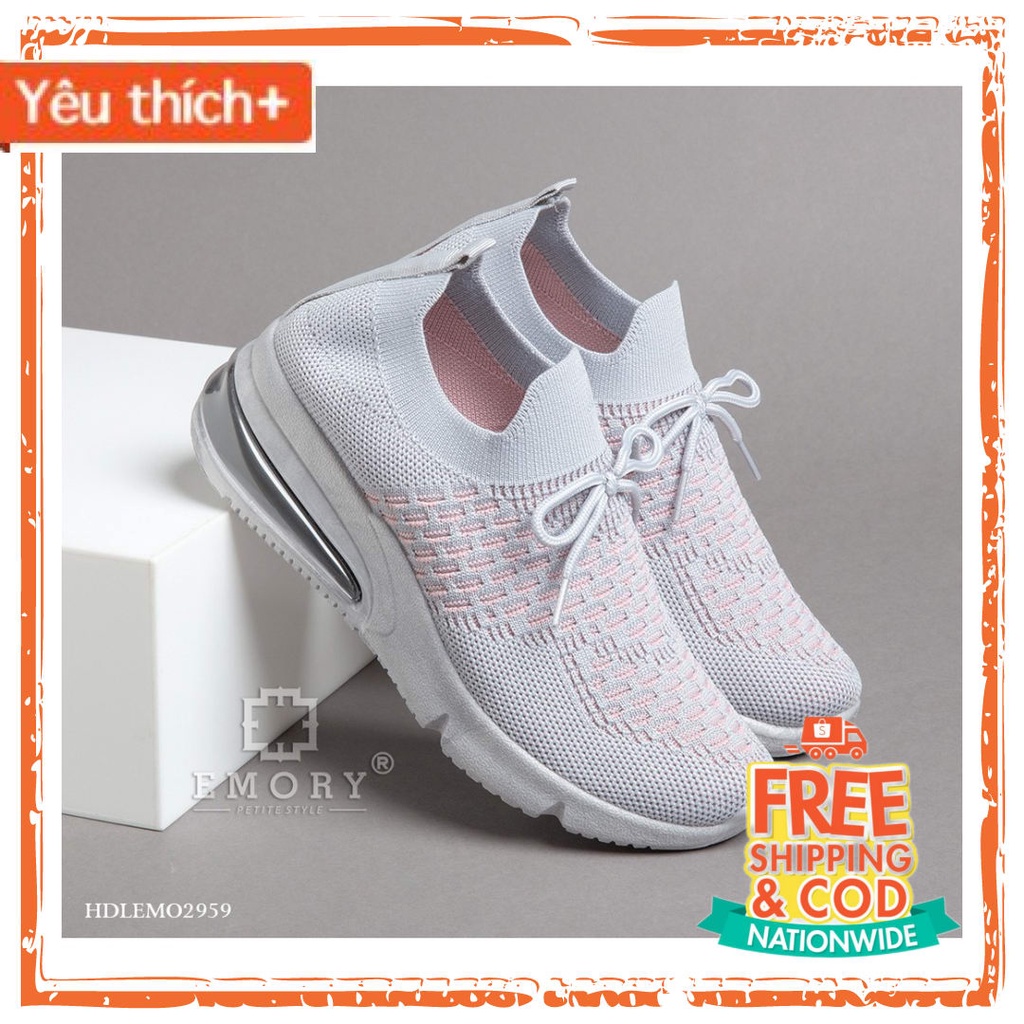 Merah Putih Hijau oren Tosca Tua abu muda /  Sepatu EMORY Jovira HDLEMO 2959 Sneakers Wanita