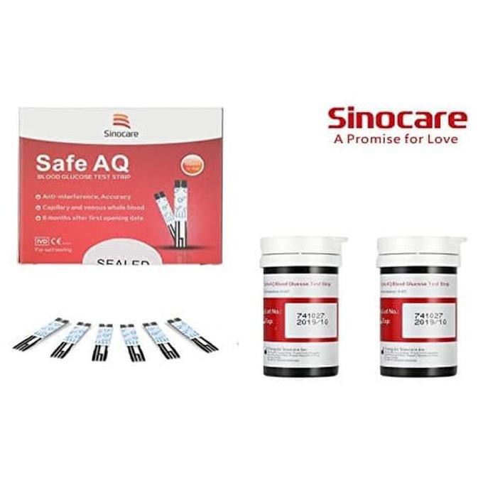 Sinocare - Strip gula darah isi 50 strip/Strip Gula Darah
