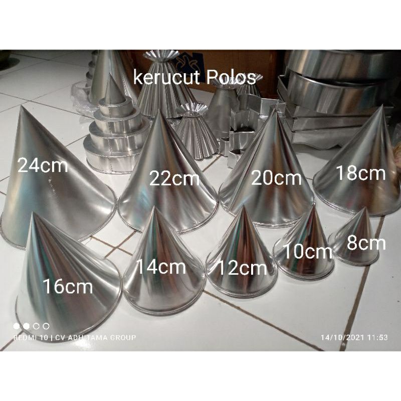 loyang tumpeng mini polos uk 12cm