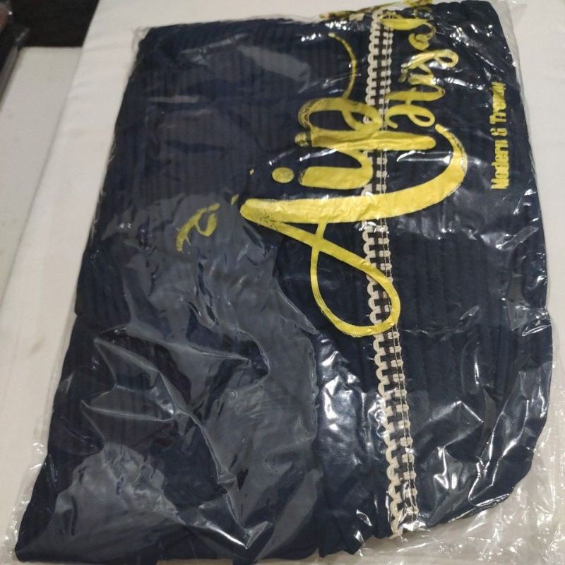 HIJAB INSTAN AH-01 PAD PLISKET REMPEL BY AIP HIJAB-Navy