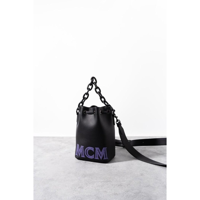 YU679 MCM MINI DRAWSTRING BAG WITH CHAIN ORIGINAL 56