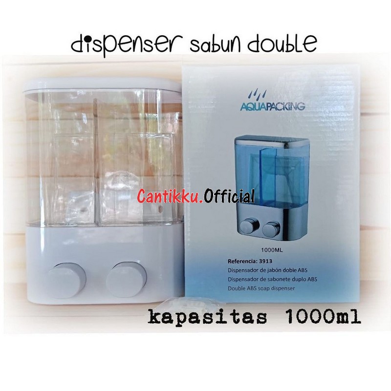 [COD] DISPENSER SABUN CAIR TEMPAT SABUN TEMPEL TEMPAT SABUN CAIR SAMPO DISPENSER SABUN 1000ML 2TABUN