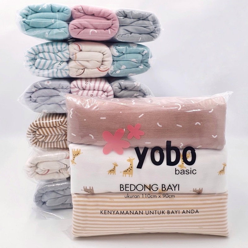 MIXED PACK YOBO Baby Swaddle Wraps Set of 3 | BEDONG BAYI (PACK)