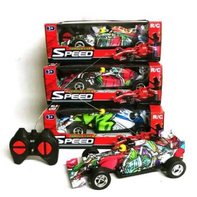 Mainan rc formula 1, corak abstrak keren