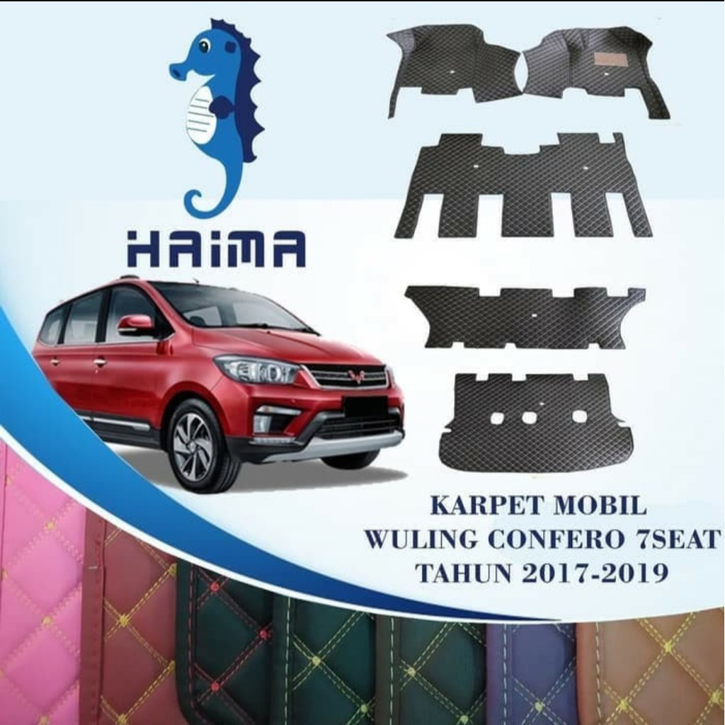 Karpet Mobil HAIMA Wuling CONFERO Premium Quality full Bagasi 2017 - 2023