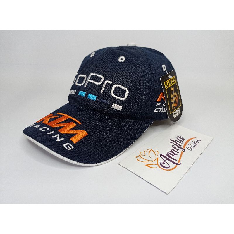 topi anak balap GO PRO KTM dongker