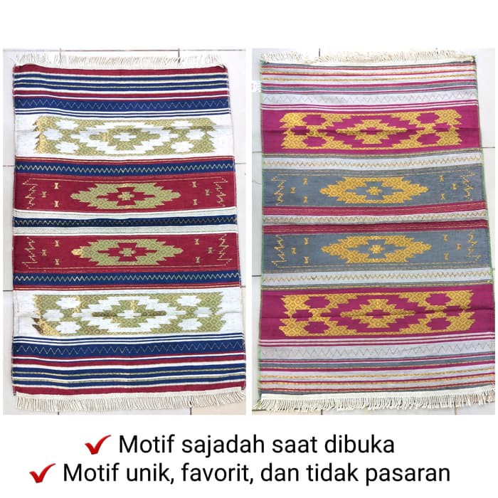 sajadah made in turkey/sajadah bahan ringan dengan bahan ringan plus rumbai tambang/bisa COD