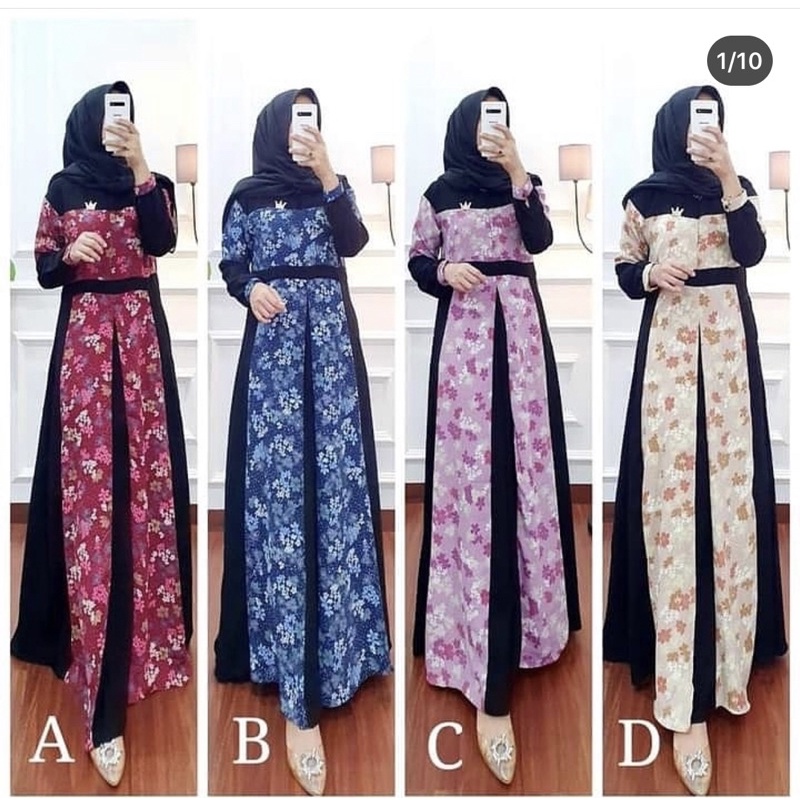 REFERENSI GAMIS LIVIA DRESS ZAI MUSLIM WEAR BY RIANTI