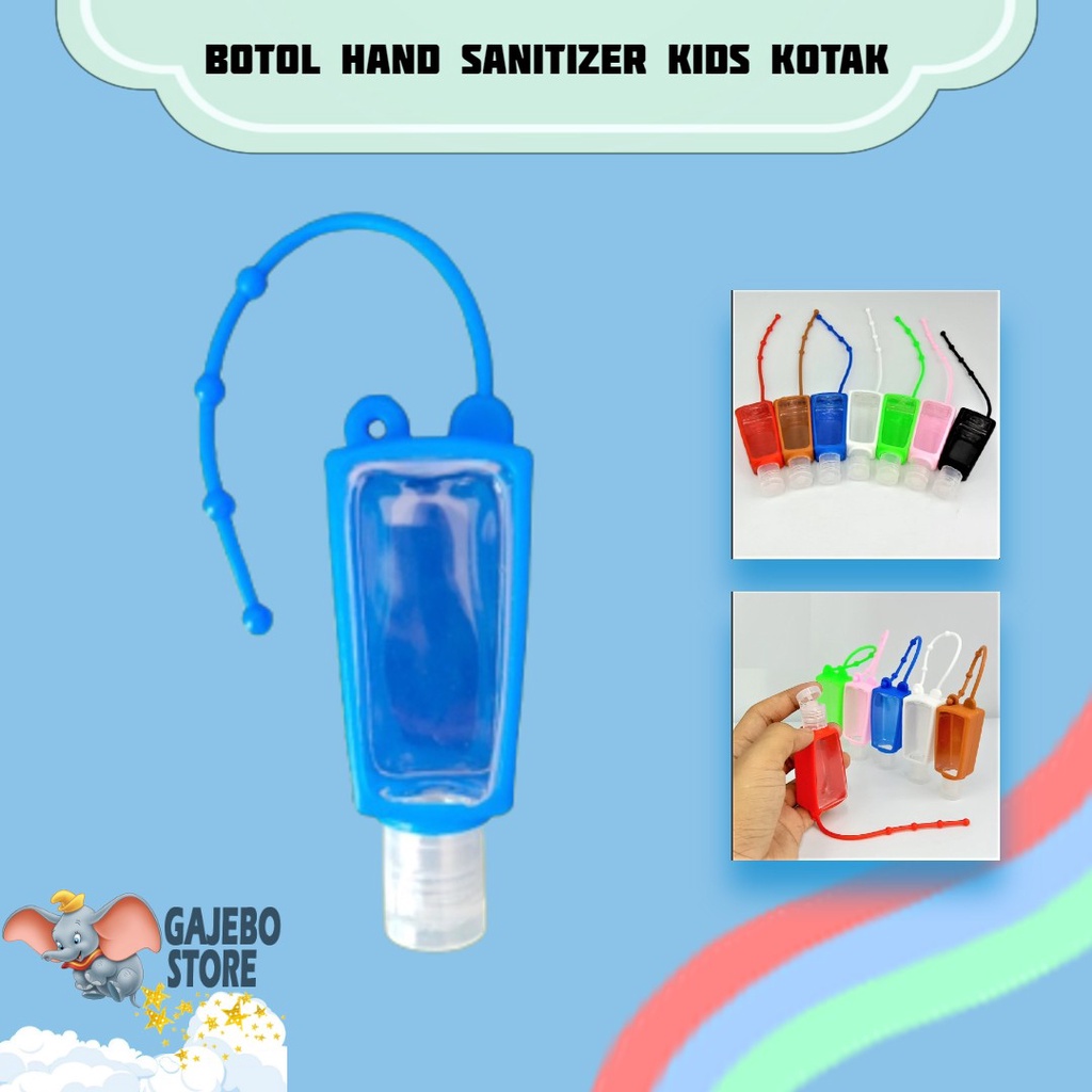 BOTOL HAND SANITIZER FLIPTOP GANTUNGAN SILICONE 30ML / BOTOL HOLDER HAND SANITIZER ANAK 30ML