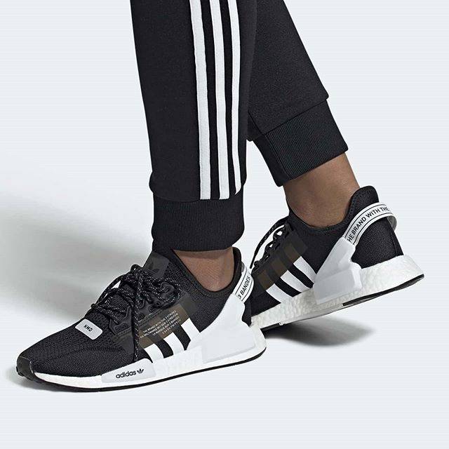 adidas nmd black and white