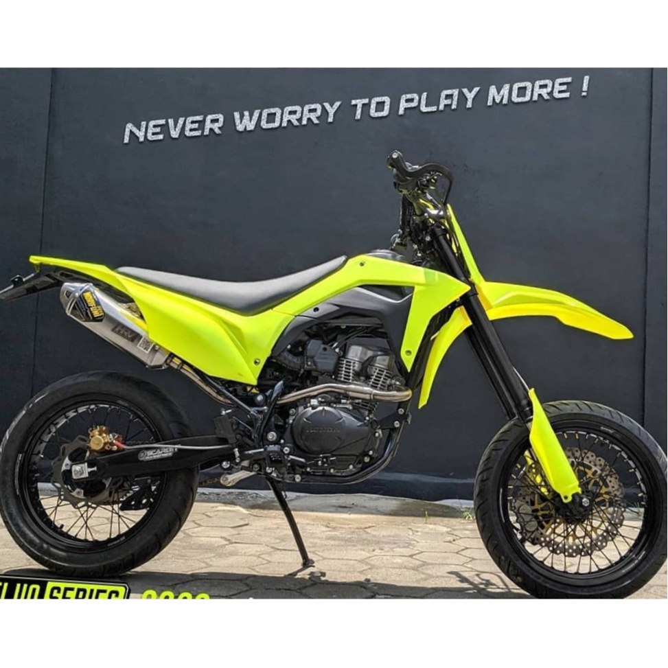 Cover Set Body set Trail CRF 150L 2018 HRV Hitam Merah Putih Fluo Orange Yellow