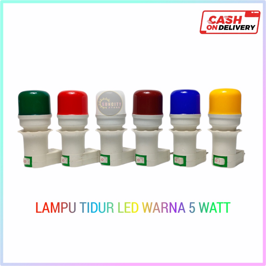 Lampu Tidur LED Capsule Warna 1 Set 5 Watt