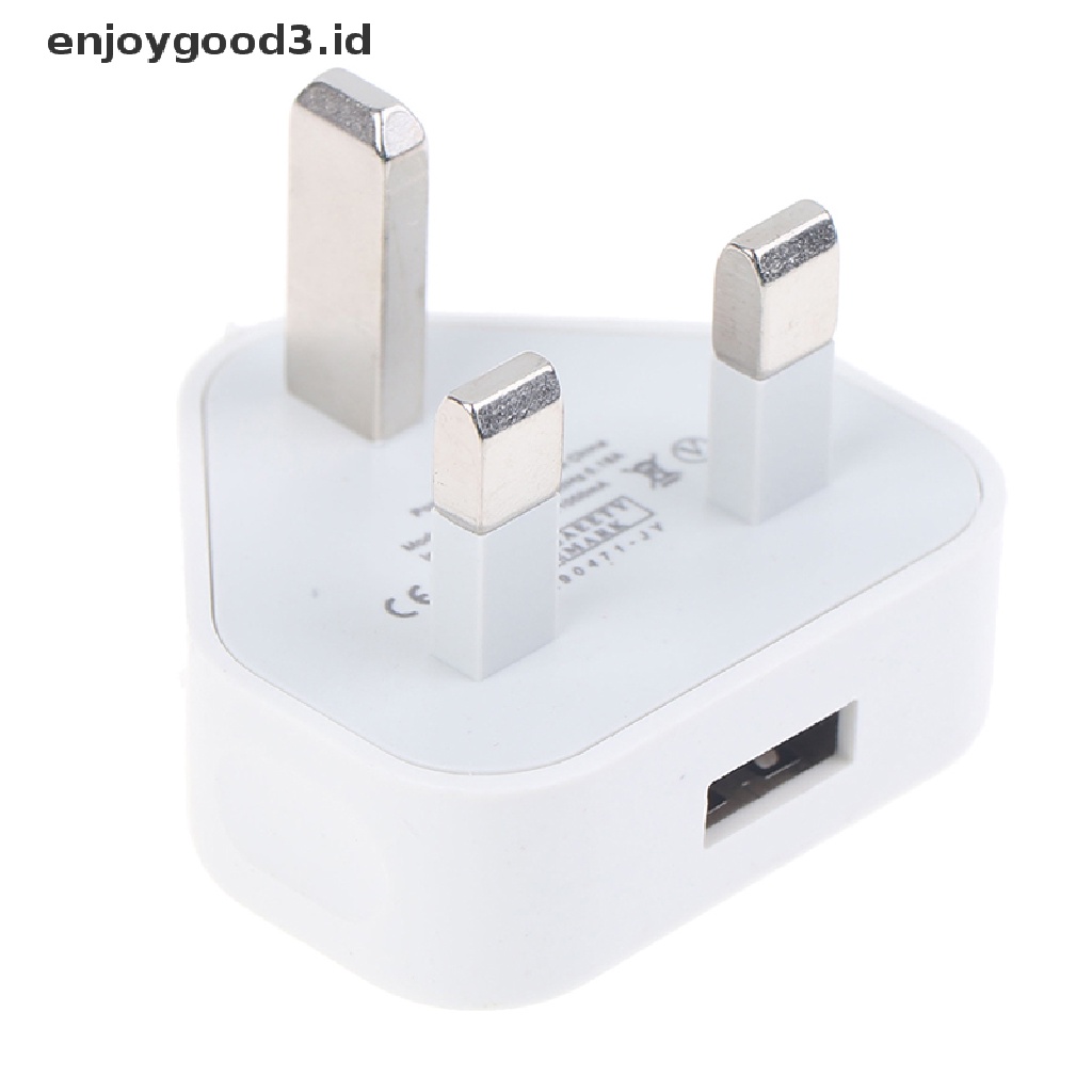 (Rready Stock) Adaptor Charger 1 Port USB 3 Pin UK ORIGINAL