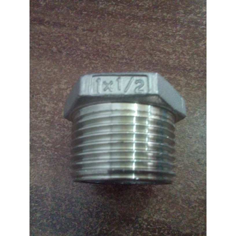Verlop Ring 1" x 1/2" SS 304 Class 150 Hex Bushing Vlok Vlock stainless steel