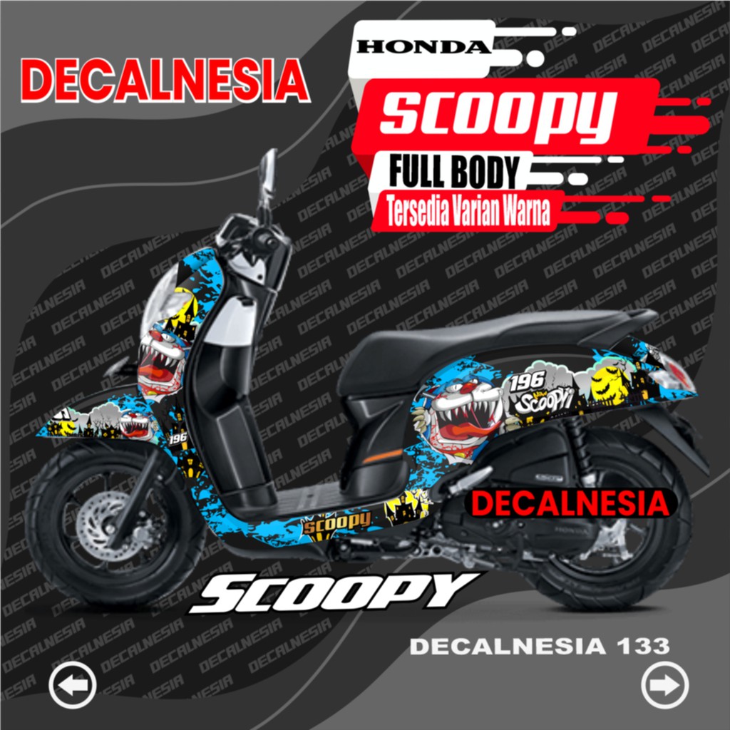 Decal Full Body Scoopy Variasi Stiker Scoopy - Sticker Scoopy Decal Scopy 2018 2019 2020 Doraemon