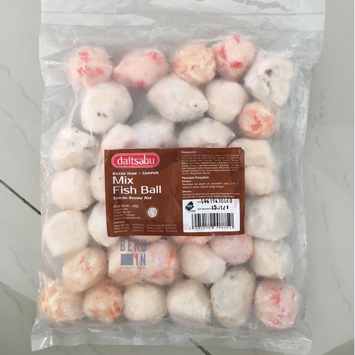 

Mix Fish Ball 500gr/Seafood Ball/Bakso Seafood Curah 500gr