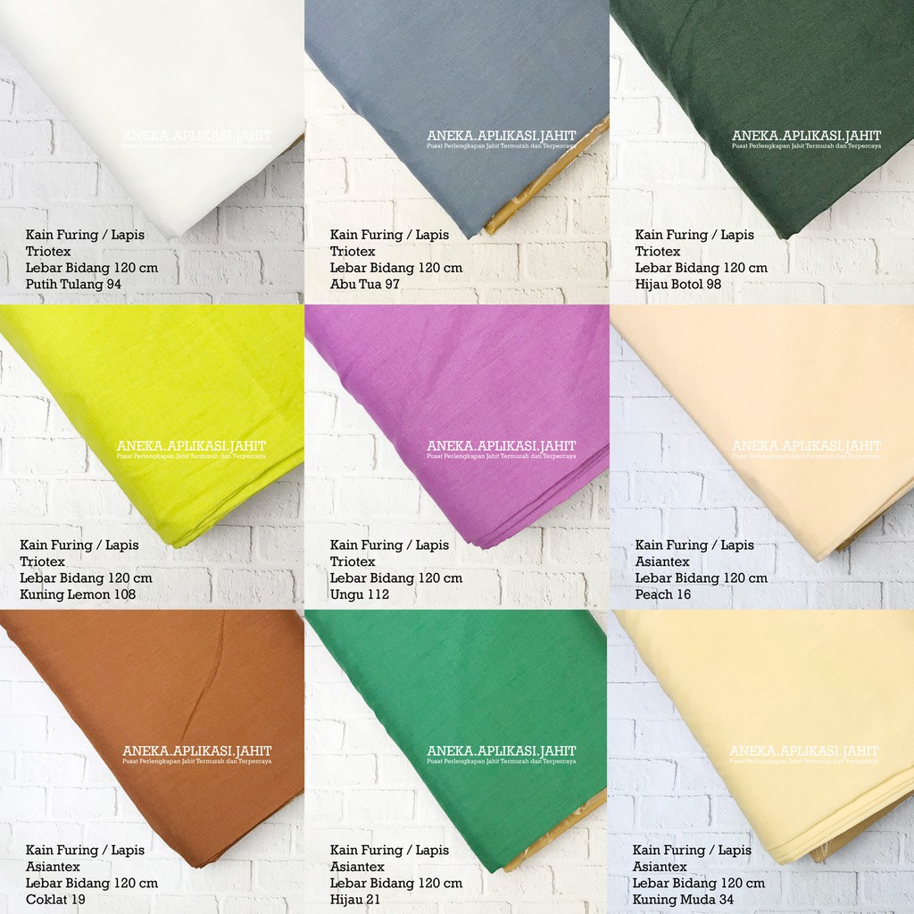 [3/4] 1 METER KAIN FURING LAPIS TRIOTEX ASIANTEX