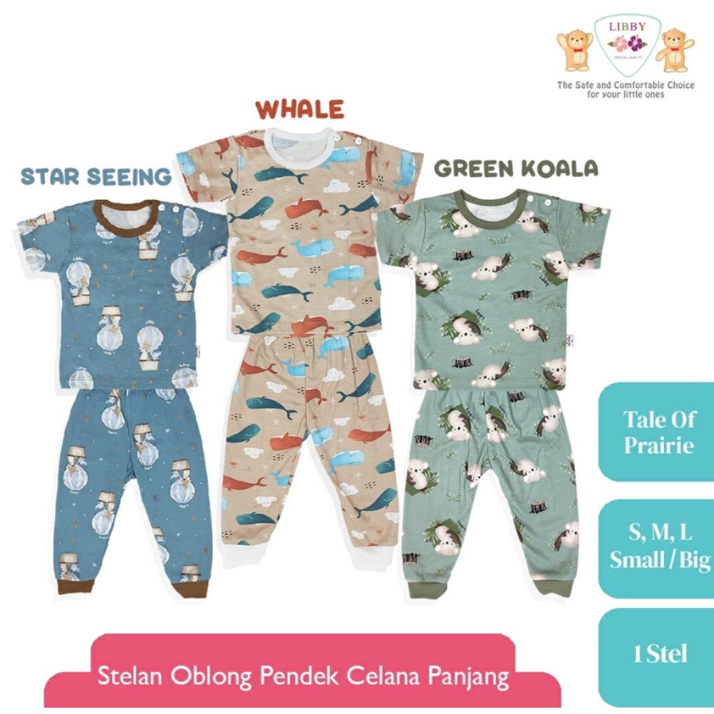 LIBBY SETELAN BAJU BAYI MOTIF TALE OF PRAIRIE / SETELAN BAYI DAN ANAK