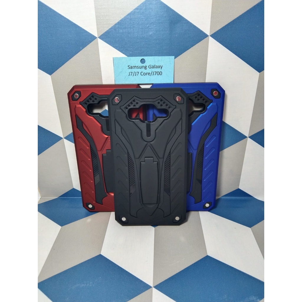 Samsung J7/J7 CORE/J700 Phantom Series Stand Iron Hardcase Spigen touch armor case Robot