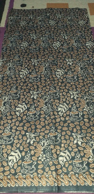 Tmj Kain Batik Sogan Brama Set Embos / Batik Asli Pekalongan / Batik Ori Pekalongan