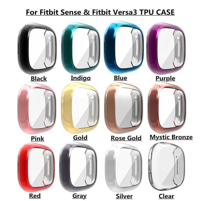 Casing Soft Case Tpu Ringan Anti Jatuh Untuk Fitbit Versa 3 2 Versa3 Versa2 Sense Inspire 2 Inspire2