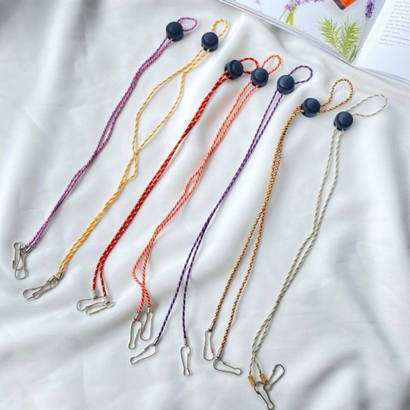 Strap Masker Kalung Hijab - Pengait Masker Hijab - Kalung Masker - Gantungan Masker - Tali Masker