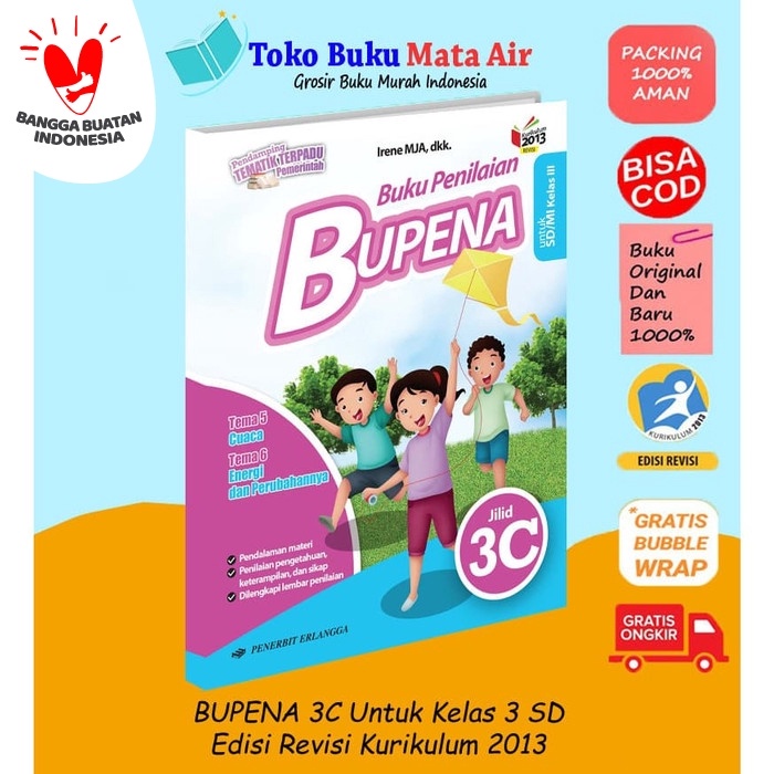 

❤BISA COD❤ ORIGINAL BEST SELLER BUPENA 3C SD KELAS III K13N