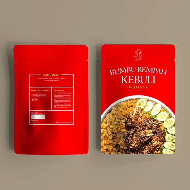 Bumbu Kebuli instan lengkap praktis jidah food bumbu nasi kebuli komplit khas arab bumbu rempah