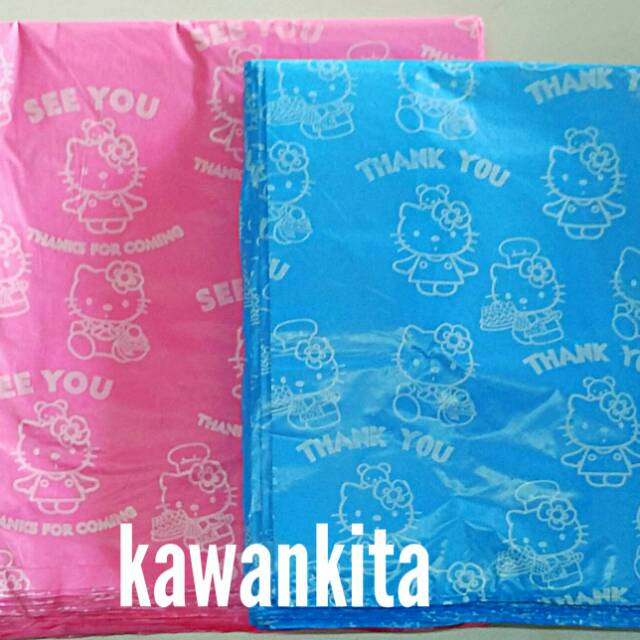 Kantong Plastik/ HD Kresek motif Hellokitty aneka ukuran