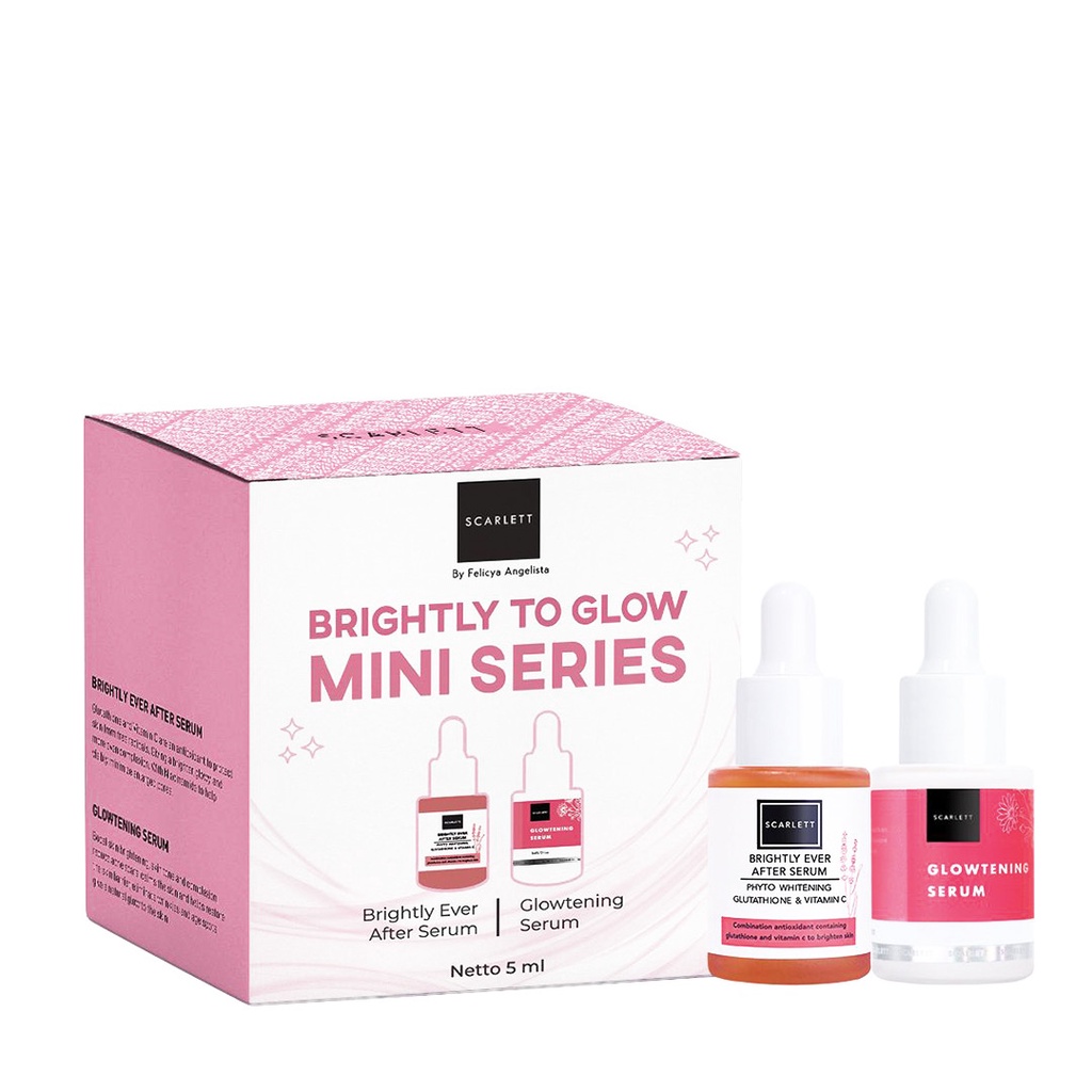 SCARLETT Whitening Brightly to Glow Mini Series 5ml ORIGINAL BPOM - HomeBeauty RN017