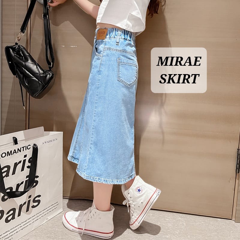 BAJUKIDDIE MIRAE SKIRT ROK JEANS JINS DENIM ANAK REMAJA PEREMPUAN KOREA IMPORT FASHION CASUAL CEWEK