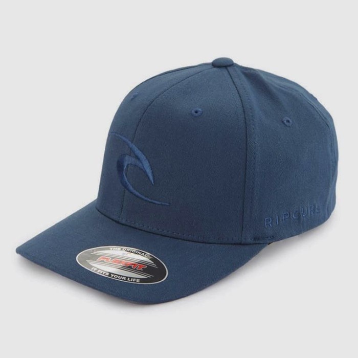 Topi Rip Curl Tepan Curve Peak Blue Baseball Flexfit ORIGINAL