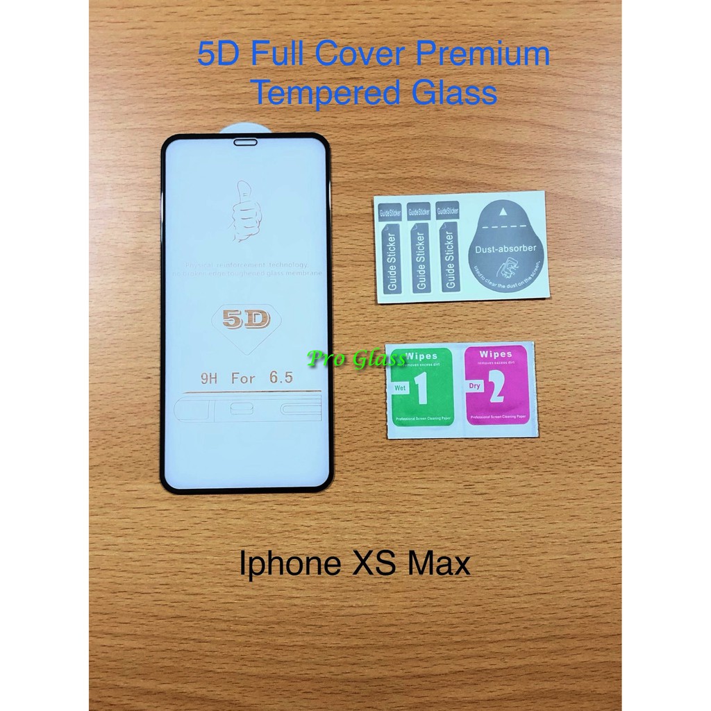 Iphone XS MAX 5D Full Cover Magic Glass Premium Tempered Glass GRADE 1 (BEST Edition)