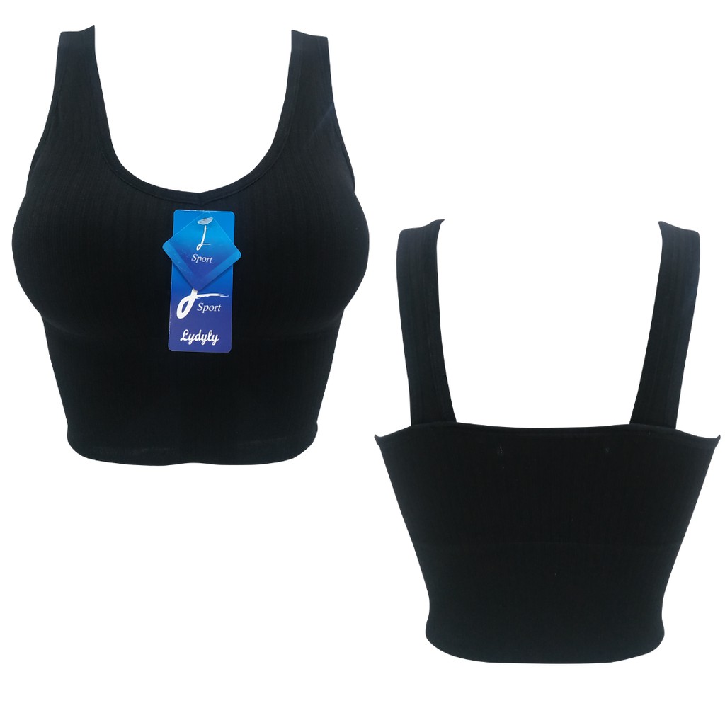 Lydyly - Sport Tanktop Bra DD310A | BH Olahraga Motif Salur Army Quick Dry