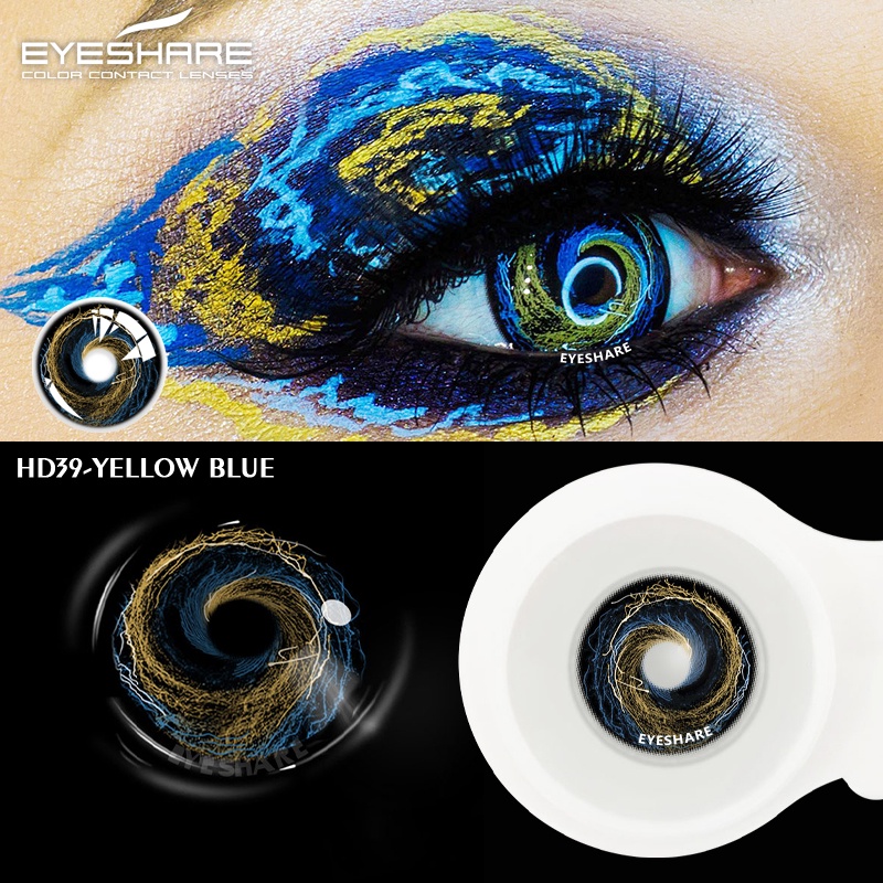 [✅COD] Softlens Mata Normal Softlens Cosplay Karakter Warna Sepasang lensa kontak berwarna softlen big eyes Halloween soflens Manga Anime Naruto Lensa Kontak DIA 14.5MM