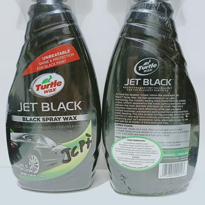 TURTLE WAX JET BLACK SPRAY WAX - TURTLE WAX BLACK SPRAY WAX