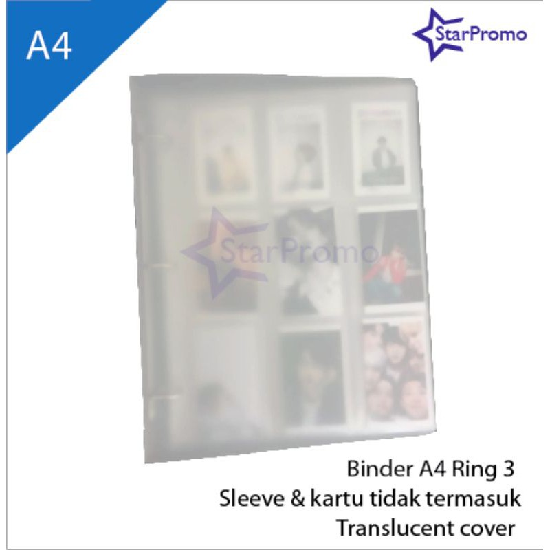 

Binder Photocard A4 Ring 3 Untuk Album Kpop Basket Card Organizer