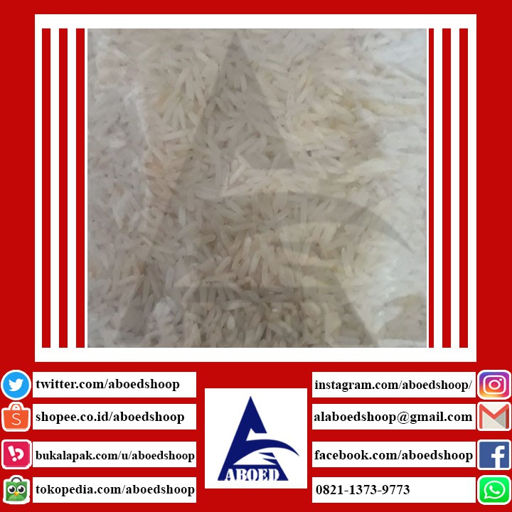 

BERAS BASMATI RICE (PRODUK SETARA DENGAN BERAS DAAWAT PREMIUM) 1KG