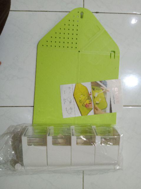 Best Promo! Alat Talenan Dengan Mangkuk Folding Chopping Board Lebih Praktis Best Seller! Prd-1202