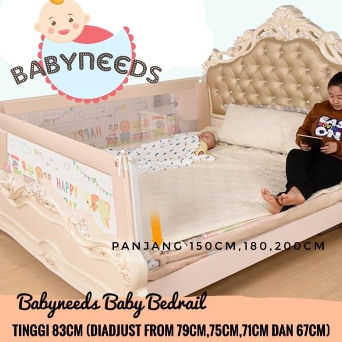83 cm Baby Bedrail Bed rail Kasur bayi pengaman kasur bayi 180 cm