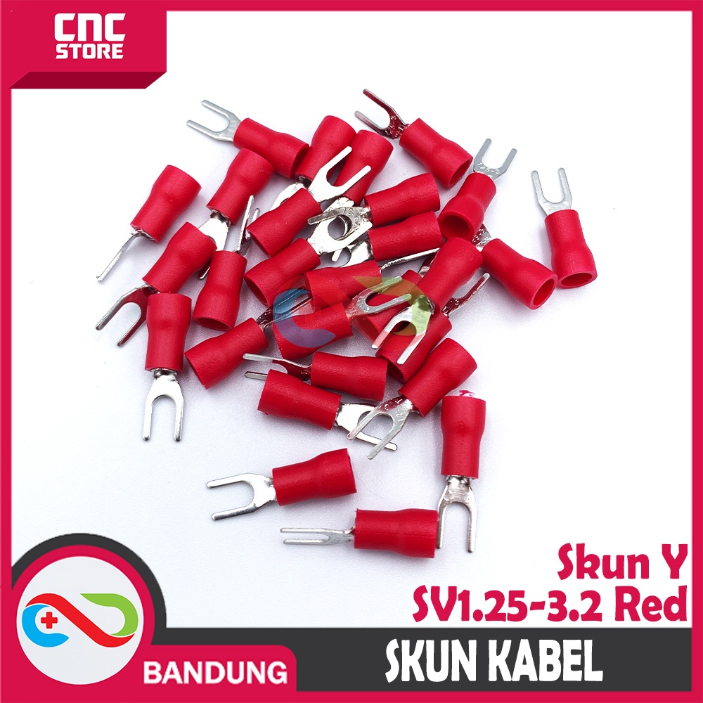 SKUN Y SKUN GARPU CONNECTOR KABEL SV1.25-3.2 RED