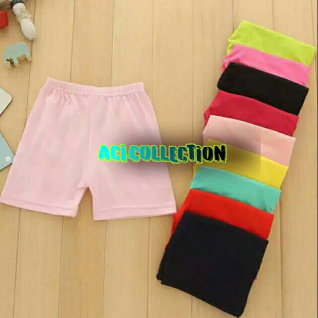 LEGGING PENDEK ANAK / SHORT LEGING ANAK PEREMPUAN 3 - 6 THN / LEJING ANAK PENDEK/ DALEMAN